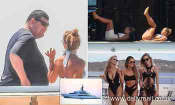 James Packer on board his superyacht with Instagram models - girlfriend Kylie Lim missing