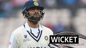 ICC World Test Championship final: India's Virat Kohli is trapped lbw by Kyle Jamieson of New Zealand