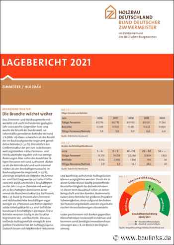 Lagebericht Zimmerer / Holzbau 2021: Holzbauquote 2020 erstmals über 20%