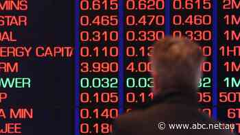 ASX falls sharply; Aussie dollar near six-month low