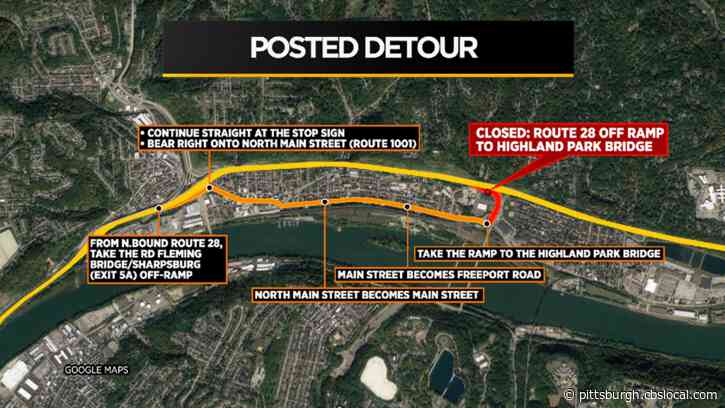 Highland Park Bridge Ramp Closure On Rt. 28 Now In Effect As Construction Project Gets Underway