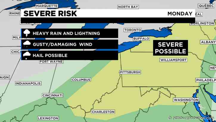 Pittsburgh Weather: Cold Front To Bring Chances Of Storms, Severe Weather