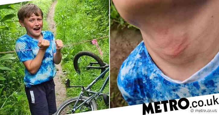 Boy, 9, ‘almost garroted by rope tied between trees to hurt cyclists’