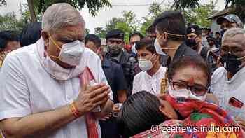 Bengal Governor Jagdeep Dhankhar arrives in Darjeeling on 7-day visit, shown black flags by Trinamool Congress workers