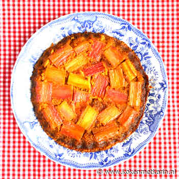 Omgekeerde rabarbercake