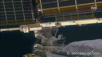 Take 2: Spacewalking astronauts install new solar panel