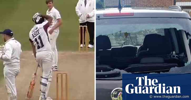 Smashing shot: cricketer hits six but breaks own car window  – video