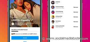 Instagram Adds Group Fundraisers, Facilitating New Awareness Opportunities - Social Media Today