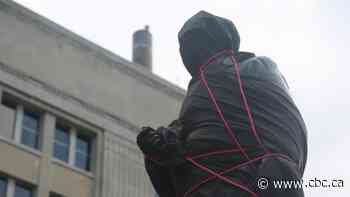 Sir John A. Macdonald statue covered as Indigenous community calls for it to come down