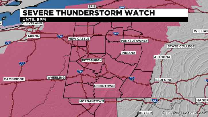 Pittsburgh Weather: Tornado Warning Issued For Parts Of Allegheny And Butler Counties