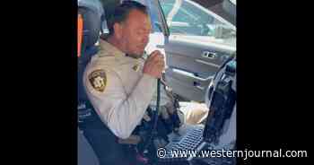'Father, Mentor, Hero': Retiring Police Officer Tears Up When He Hears Son's Voice on Radio During Final Send-Off