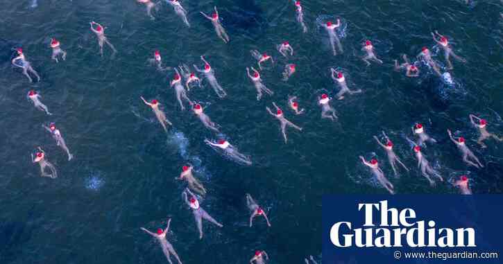 ‘You run in screaming’: Nude swimmers brave cold to mark winter solstice at Dark Mofo
