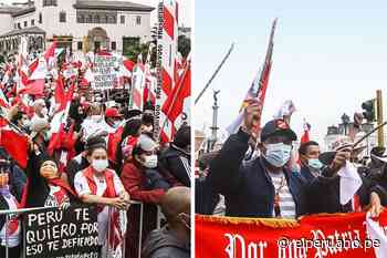 Simpatizantes de Castillo y Fujimori protagonizaron manifestaciones en el centro de Lima - El Peruano