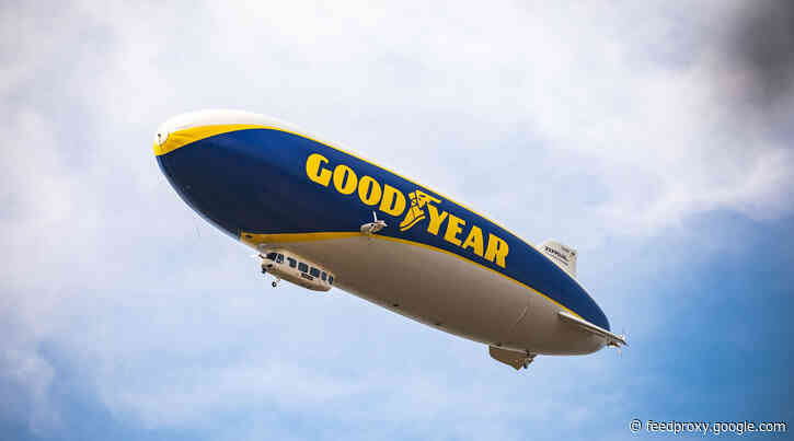 Goodyear Blimp flying over London next week