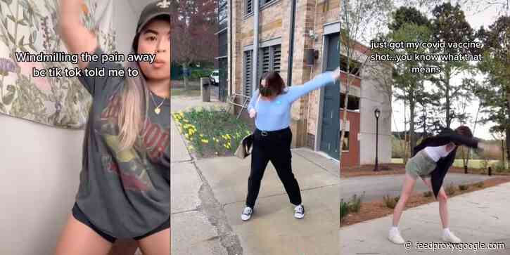 A TikTok trend of swinging your arm around like a windmill to stop soreness after vaccine is nonsense, experts say