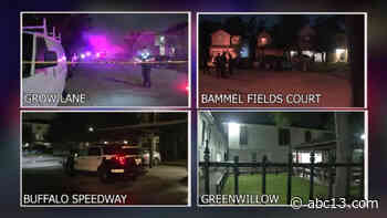 6 people shot within 45-minute span overnight across Houston and Harris County - KTRK-TV