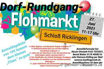 Dorf-Rundgang und Flohmarkt in Schloß Ricklingen - Anmeldegebühren werden gespendet - Garbsen City News - Garbsen City News