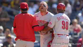 Reds star Joey Votto suspended by MLB for 'aggressive actions' during argument with umpires
