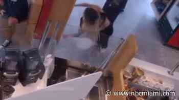 Suspect Caught on Camera Pushing, Shoving Woman at Smoothie King in Pembroke Pines