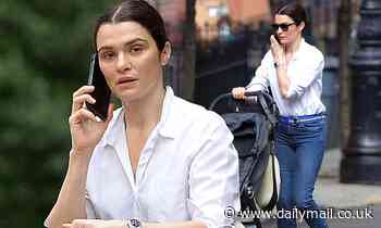 Rachel Weisz looks casual in Jeans on her 10th wedding anniversary to Daniel Craig