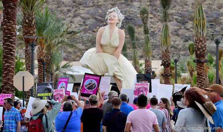 ‘Exploitative And Misogynistic’: Protesters Greet Return Of 26-Foot Marilyn Monroe Statue In Palm Springs