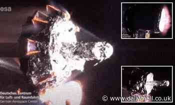 Plasma tunnel vaporizes satellite in simulation to see how space junk burns up upon reentry