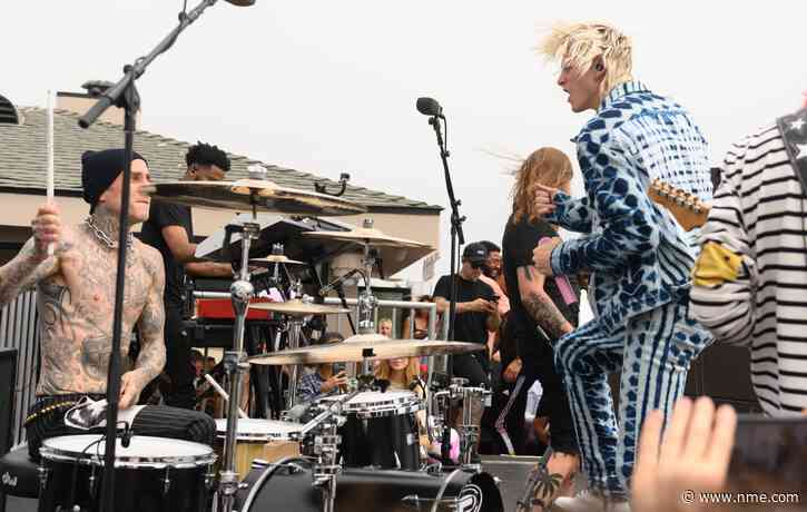Watch Machine Gun Kelly and Travis Barker perform surprise LA rooftop gig