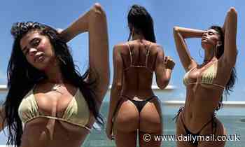 The Candyman's daughter Lucciana Beynon strips down to a bikini in Mexico