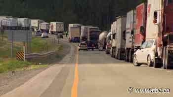 Protest over N.B.-N.S. border restrictions shuts down part of Trans-Canada Highway