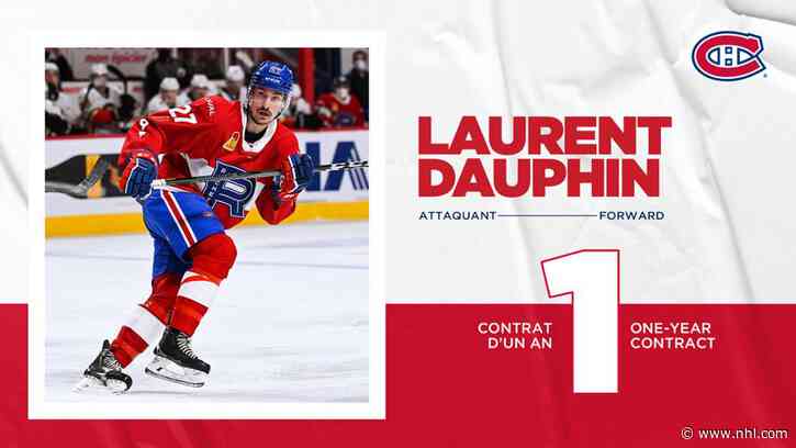 One-year, two-way contract for Laurent Dauphin The Repentigny native registered five goals and 16 - NHL.com