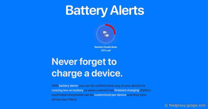 AirBuddy for Mac adds new low battery and charged notifications, Beats Studio Buds support, more