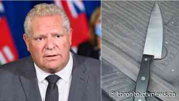 Toronto man allegedly wielding knife made it to Premier Doug Ford's front door, source says - CTV Toronto