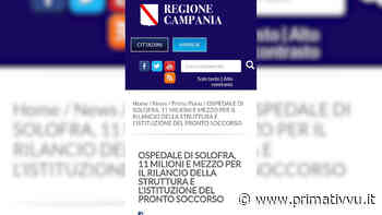 SOLOFRA, LA BUGIA DI UN ANNO FA: 11 MLN PER L'OSPEDALE E L'ISTITUZIONE DEL PRONTO SOCCORSO - - Prima Tivvù