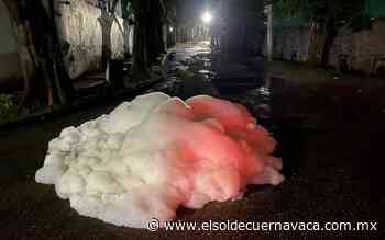 Extraña espuma invade coladeras de Jiutepec, alertan vecinos - El Sol de Cuernavaca