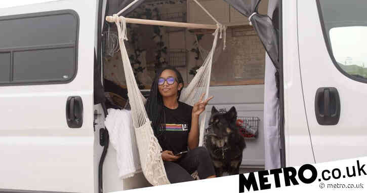 Woman who earns over $300,000 a year chooses to live in a van