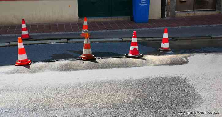 Wasserrohrbruch in Bamberg: Vollsperrung in der Siechenstraße erforderlich.