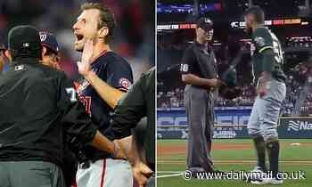 Strip search! MLB's crackdown on grip enhancers leaves Nats' Scherzer and Athletics' Romo fuming