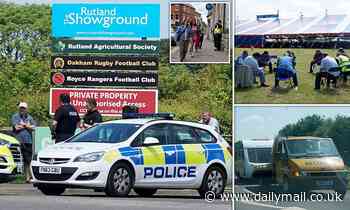 Yobs loot shops and refuse to pay for food on another day of chaos at Rutland traveller festival - Daily Mail