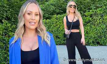 Kate Ferdinand flashes her toned stomach in an array of crop top co-ords
