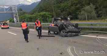 Incidente sull'A13, il furgone era fermo a un posto di blocco - Ticinonline