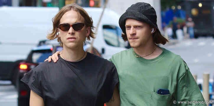 Tommy Dorfman & Lucas Hedges Wrap Their Arms Around Each Other During Latest NYC Outing