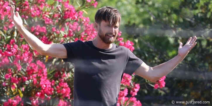 Aaron Paul Looks So Different With Long Hair While Filming A New Movie in LA