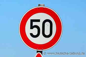 Wenig Chancen für Tempo 50 zwischen Kuhbach und Reichenbach - Lahr - Badische Zeitung