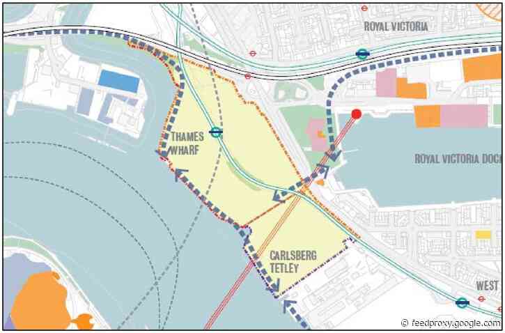 Changes at the planned new Thames Wharf DLR station