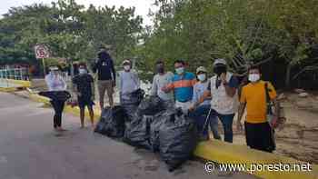 Recolectan 200 kilos de basura en la Reserva Estatal 'Santuario del Manatí' en Chetumal - Por Esto