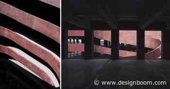 RAUM architecture clads viseo's façade with red bricks and red concrete - Designboom