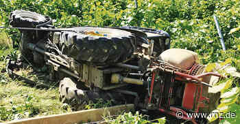 Hirschberg: Traktor überschlug sich im Weinberg - Bergstraße - Rhein-Neckar Zeitung
