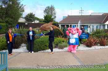 Eight foot wicker dolphin sculpture unveiled by MP at Berwick Holiday Park - Northumberland Gazette