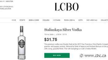Ontario's liquor retailer pulls vodka brand after Ukrainians complain name refers to Stalin