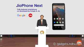 JioPhone Next Low-Cost 4G Smartphone Announced at RIL AGM 2021: All Details